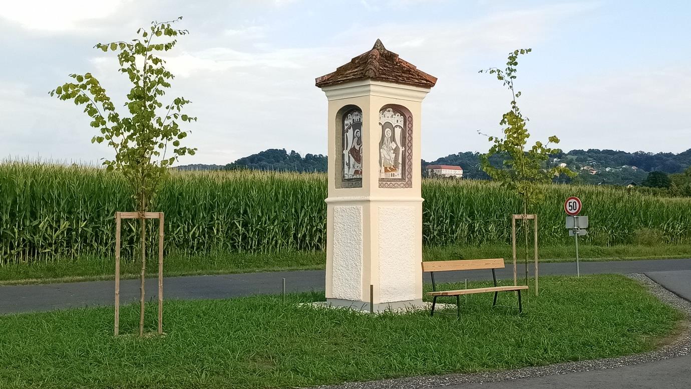 Einweihung des renovierten Pestkreuzes