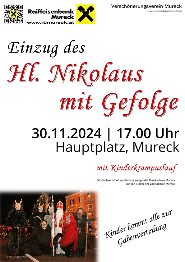 Einzug des Heiligen Nikolaus mit Gefolge